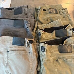 Wrangler Men's ATG Pants - Green, Grey and Tan